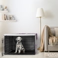 thumbnail image 2 of Sweet Jojo Designs Peony Floral Garden Lavender Purple and Ivory Dog Crate Kennel Cover 36in., 2 of 6