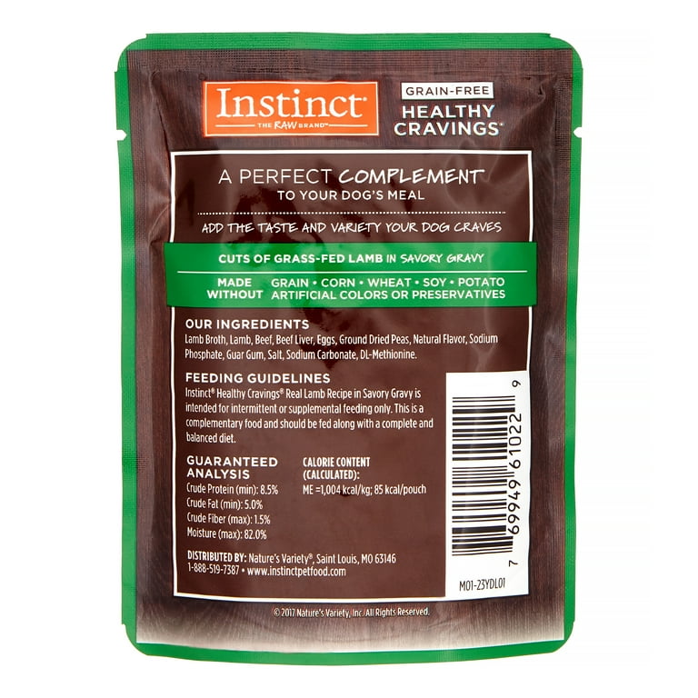 Nature's Variety Instinct Healthy Cravings Lamb Wet Dog Food Topper Nature's Variety Instinct Healthy Cravings Lamb Wet Dog Food Topper