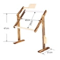 thumbnail image 2 of FUTUREORYY Light Brown Plastic CrossStitch Frame Adjustable Embroidery Rack for Easy Installation and Use, 2 of 8