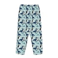 thumbnail image 3 of Lsque Penguins Whales Print Women's Pajama Pants, Lounge Pant - Comfortable Home Wear,Elastic Waistband, Stylish Design-Small, 3 of 9