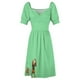 thumbnail image 4 of Vestido de manga corta con perro Slinky vestidos largos para mujer ropa para mujer vestido de invitado de boda 2025, 4 of 6