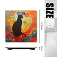 thumbnail image 2 of High Precision Body Weight Scale Smart Bathroom Scales with Large LCD Display(400lbs),Decorative for Bedroom-Black Cat Sits On Abstract Background With Vibrant Colors, 2 of 4