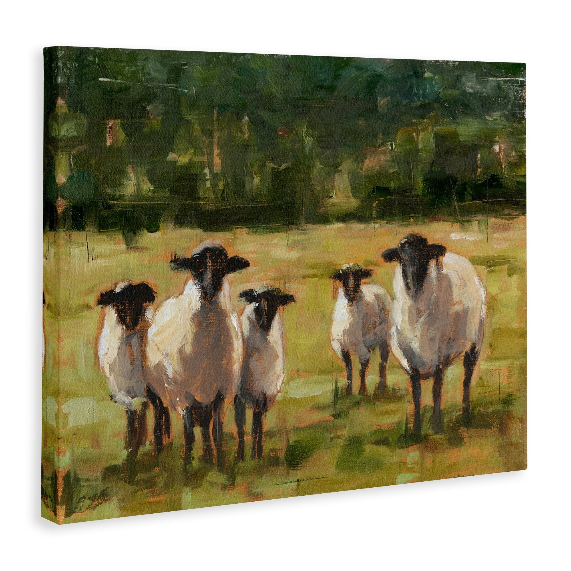 Stupell Industries Flock of Sheep Family Painting Canvas Wall Art by Ethan Harper
