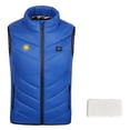 thumbnail image 2 of Hicidod Boys Heated Vest Waterproof Lightweight Electric Heated Vests Fashion Solid Zip Up Sleeveless Unisex Down Jackets, 2 of 6