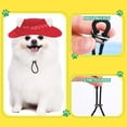 thumbnail image 3 of Gorra Hukapapa con orificios para las orejas para mascotas protección solar al aire libre Sunbonnet Dog HatredM, 3 of 5