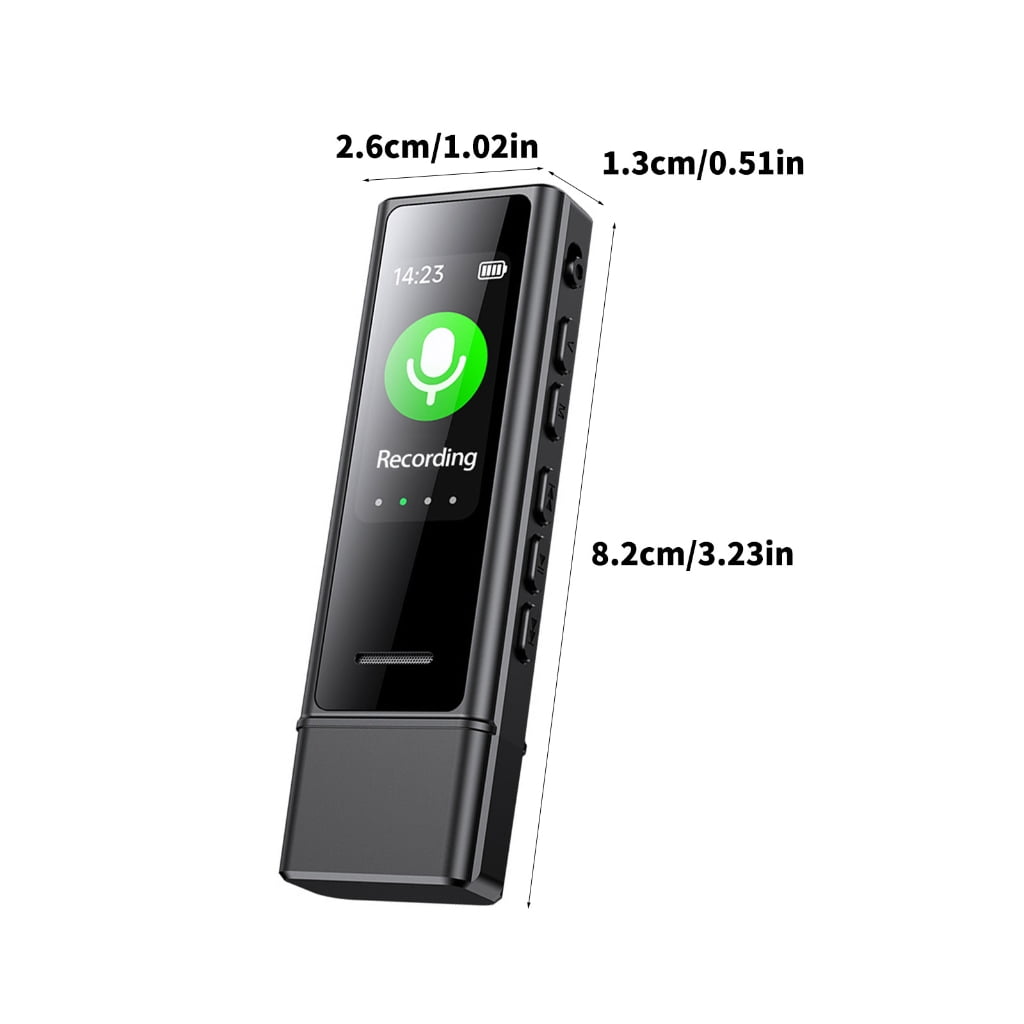 Zeiwohndc USB Pocket Voice Activated Recorder MP3 Music Player Noise Cancellation