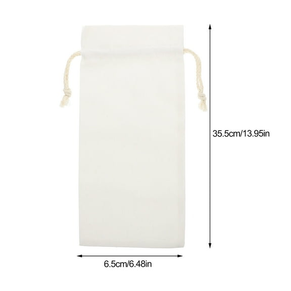 WRISTBIQUE Linen Wine Bags for Wedding 4Pcs 14X6.5in