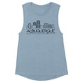 thumbnail image 1 of Skyline Albuquerque Women's Muscle Tank 2X-Large Stonewash Denim, 1 of 5