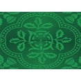 thumbnail image 1 of Ahgly Company Indoor Rectangle Patterned Deep Emerald Green Area Rugs, 5' x 7', 1 of 1