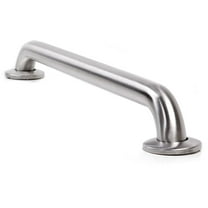 ARISTA 24 in. x 1-1/4 in. Concealed Screw Brushed Stainless Steel Grab Bar