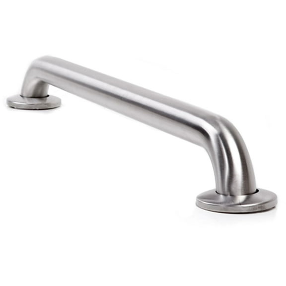 ARISTA 24 in. x 1-1/4 in. Concealed Screw Brushed Stainless Steel Grab Bar