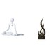 thumbnail image 1 of Figura de escritorio,Escultura abstracta de pensador para decoración de oficina y hogar.,Escultura abstracta de fuego,Estatua de arte abstracto,adorno decorativo para el hogar,Escultura de, 1 of 8
