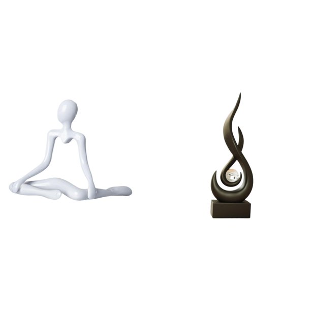 Figura de escritorio,Escultura abstracta de pensador para decoración de oficina y hogar.,Escultura abstracta de fuego,Estatua de arte abstracto,adorno decorativo para el hogar,Escultura de