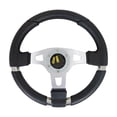 thumbnail image 4 of Spec-D Tuning JDM Black Leather 340mm Jet Style Racing Steering Wheel, 4 of 7