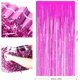 thumbnail image 2 of 2 Pack Cortinas de Malla Metálica Cortinas con Flecos metálicos Cortina Brillante para cumpleaños Fiesta de Bodas Decoraciones navideñas (Rosa Roja) SHIRET Hogar, 2 of 2