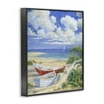 thumbnail image 4 of Stupell Industries Two Boats on Sand Transportation Painting Black Framed Art Print Wall Art, 16 x 20, 4 of 10