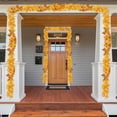 thumbnail image 4 of 4Th Of July Wreaths For Front Door 1 Pack Fall Garland Maple 5.7Ft/Piece Hanging Vine Garland Artificial Autumn Garland Thanksgiving Decor For Home Wedding Fireplace Party Christmas,Gold Home Brand, 4 of 5