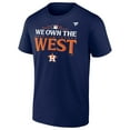 thumbnail image 2 of Youth Fanatics  Navy Houston Astros 2024 AL West Division Champions Locker Room T-Shirt, 2 of 4