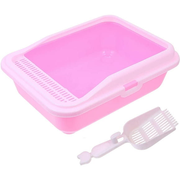 Cat Litter Box Litter Box Litter Pans with Cat Litter Scoop for Pet