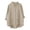 Khaki, variant on Tops for Women Trendy Plus Size Summer Long Sleeve Cowl Neck Pencil Tops - Smocked Chiffon for Everyday Blue S