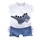 thumbnail image 1 of Conjunto de niño Gibobby Trajes Dinosaur Tops Shorts Letter Baby Shirt T 110, 1 of 4
