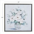 thumbnail image 3 of 24" x 24" Bouquet Floral Framed Wall Art with Silver Frame, by DecMode, 3 of 8