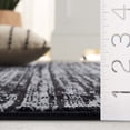thumbnail image 4 of SAFAVIEH Mila Mellony Distressed Polyester Area Rug, Black/Ivory, 8' x 10', 4 of 10