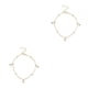 thumbnail image 1 of sweethay Tobillera para niñas Cadenas de pies únicas encantadoras para decoración de vestidos Perla dorada Perla dorada 2Conjunto, 1 of 6