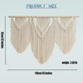 thumbnail image 2 of Colgante de Pared de Macramé, Tapiz de Macramé para Colgar en La Pared, Tapiz de Hojas Tejidas A Mano Bohemio, Decoración Tejida Bohemia para Apartamento, Galería, Sala de Estar, 2 of 8
