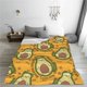 thumbnail image 5 of Fotbe Avocado Dog Manta de Franela Acolchonada con Estampado, Súper Suave y Esponjosa, Extra Grande para Sofá, Cama, Uso Todo el Año-40"x30", 5 of 7