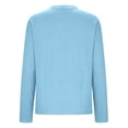 thumbnail image 5 of Horkkom Long Sleeve Shirts for Women Solid Color V Neck T Shirts Casual Loose Basic Tees XXL, 5 of 8