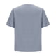 thumbnail image 3 of Vestidos Casuales Para Mujer Camiseta de lino de manga corta con cuello en V para mujer, color liso, estilo lino, talla grande, manga corta, cuello en V, top/camiseta de manga corta con cuello en V, 3 of 6