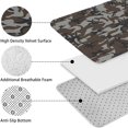 thumbnail image 5 of Brown Gray Camo Abstract Shapes Pattern Bathroom Rugs Sets 3 Piece,Toilet Cover Set,Absorbent Non Slip Bathroom Mats Sets with U-Shaped Contour Rug Toilet Rug Set, 5 of 5
