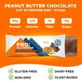 thumbnail image 4 of PROBAR - PROTEIN Bar, Peanut Butter Chocolate, 20g Plant-Based Protein (12 Count), 4 of 6
