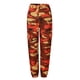 thumbnail image 3 of Pantalones cargo Prolriy para mujer, pantalones cargo para mujer, pantalones de camuflaje, cintura elástica, pantalones casuales para correr al aire libre con bolsillo, pantalones para mujer, naranja, 3 of 5