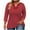 Red, variant on Taqqpue Women Tops Dressy Casual Short Sleeve Blouses Tops Loose Fit 3/4 Sleeve Shirts V Neck Plus Size Tees