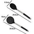 thumbnail image 2 of Juego de utensilios de cocina de silicona, juego de utensilios de cocina de 2 piezas, utensilios de cocina antiadherentes, mango de acero inoxidable, 2 of 5