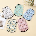 thumbnail image 3 of sunsanly Pet Vest Round Neck Comfortable Soft Sleeveless Loose Cartoon Sheep Print Pet Cat Dog Summer Shirts Pet Supplies, 3 of 7