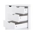 thumbnail image 3 of Naomi Home Adult 5-Drawer Storage Cabinet with Shelf and Wheels for Home Office, White, 3 of 10