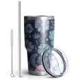 thumbnail image 2 of 30oz Pioneer Flower Tumblers Stainless Steel Tumbler with Lid and Straw,Vacuum Insulated Double Wall Travel Tumbler Cups Mug with Cleaning Brush for Coffee,Tea, 2 of 7