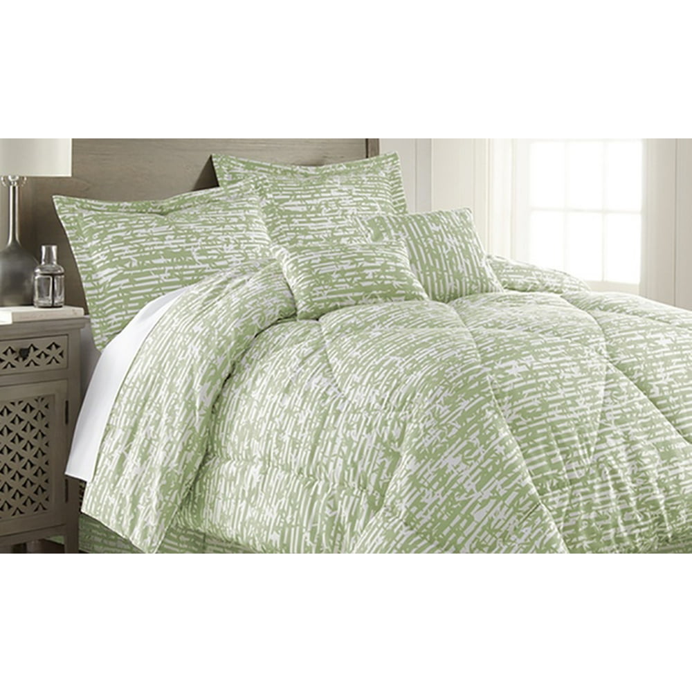 Bamboo 6 Pc Comforter King Size Set, Sage Retail Price 79.99
