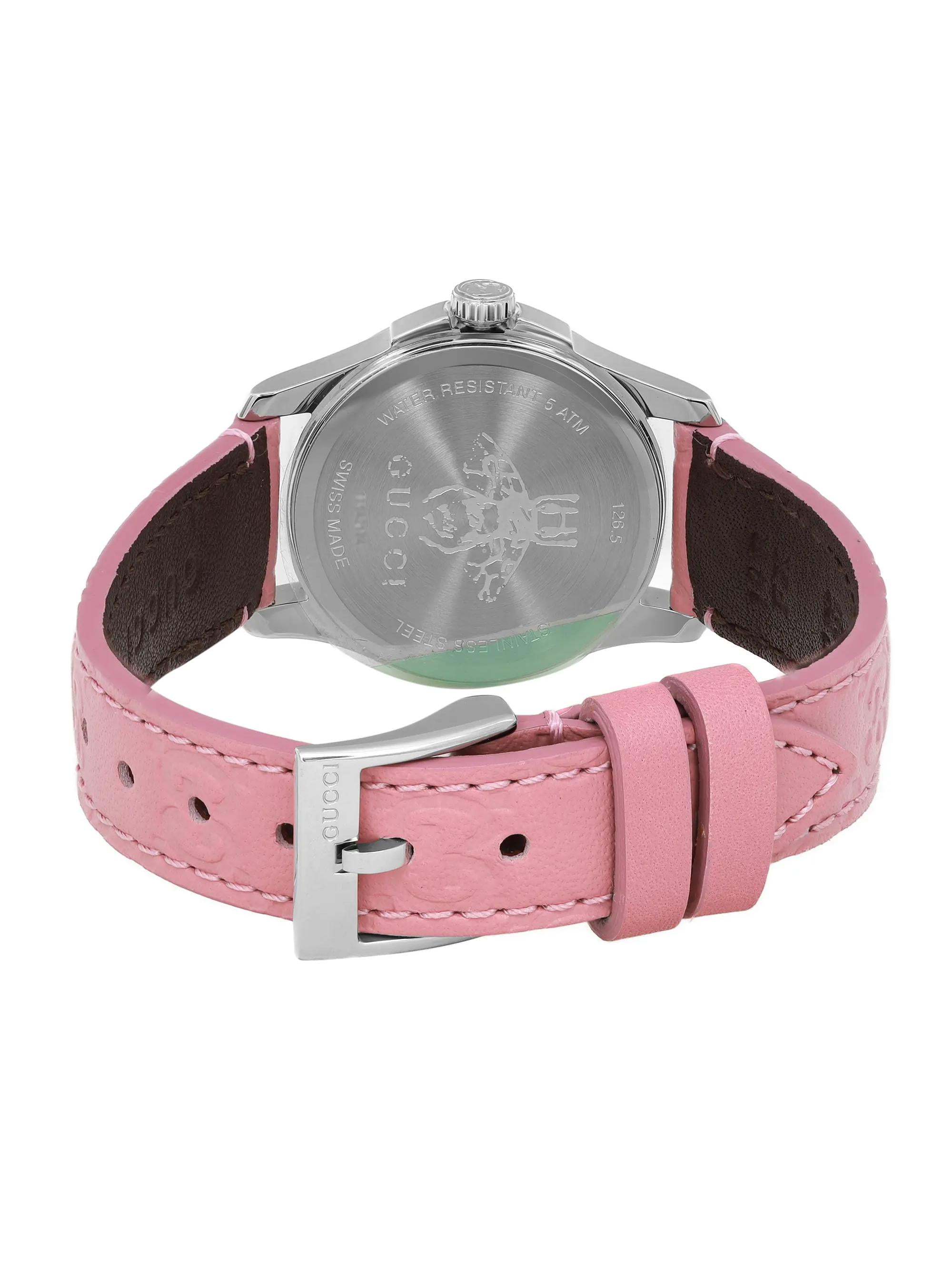 New Gucci G-Timeless 27mm Steel Pink Dial Quartz Ladies Watch