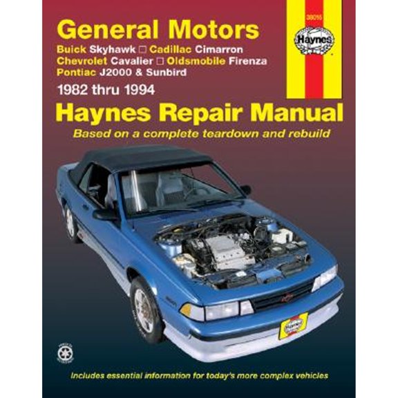 Pre-Owned General Motors Buick Skyhawk, Cadillac Cimarron, Chevrolet Cavalier, Oldsmobile Firenza & (Paperback) by Haynes Publishing