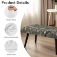 thumbnail image 7 of Psesaysky Grey Hunting Camo Print Rectangle Bench Cover, Stretch Washable Long Dining Bench Slipcover with Elastic Edge Removable Seat Cushion Protector for Bedroom, Living Room, 7 of 7