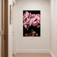thumbnail image 3 of ZHONGYUTONG African American Wall Art Pink Painting Bloom Flower on Black Women Head Canvas Prints Africa Girl Portrait Pictures Framed Modern Home Decor (24.00" x 36.00"), 3 of 5