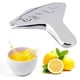 thumbnail image 5 of 4 Piece Lemon Slicer Juicer (Silver 8.3cm) - Stainless Steel Manual Orange Juicer with Hand Lemon Wedges, 5 of 5