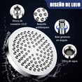 thumbnail image 4 of Regaderas para Baño,Combo de 6''Cabezal de Ducha de Lluvia de Alta Presión y 9''Shower Head de Mano,con Manguera de 58''y 3 Modos,con Botón de Control de Flujo,Boquilla Autolimpiante,para Baño,Hotel, 4 of 9