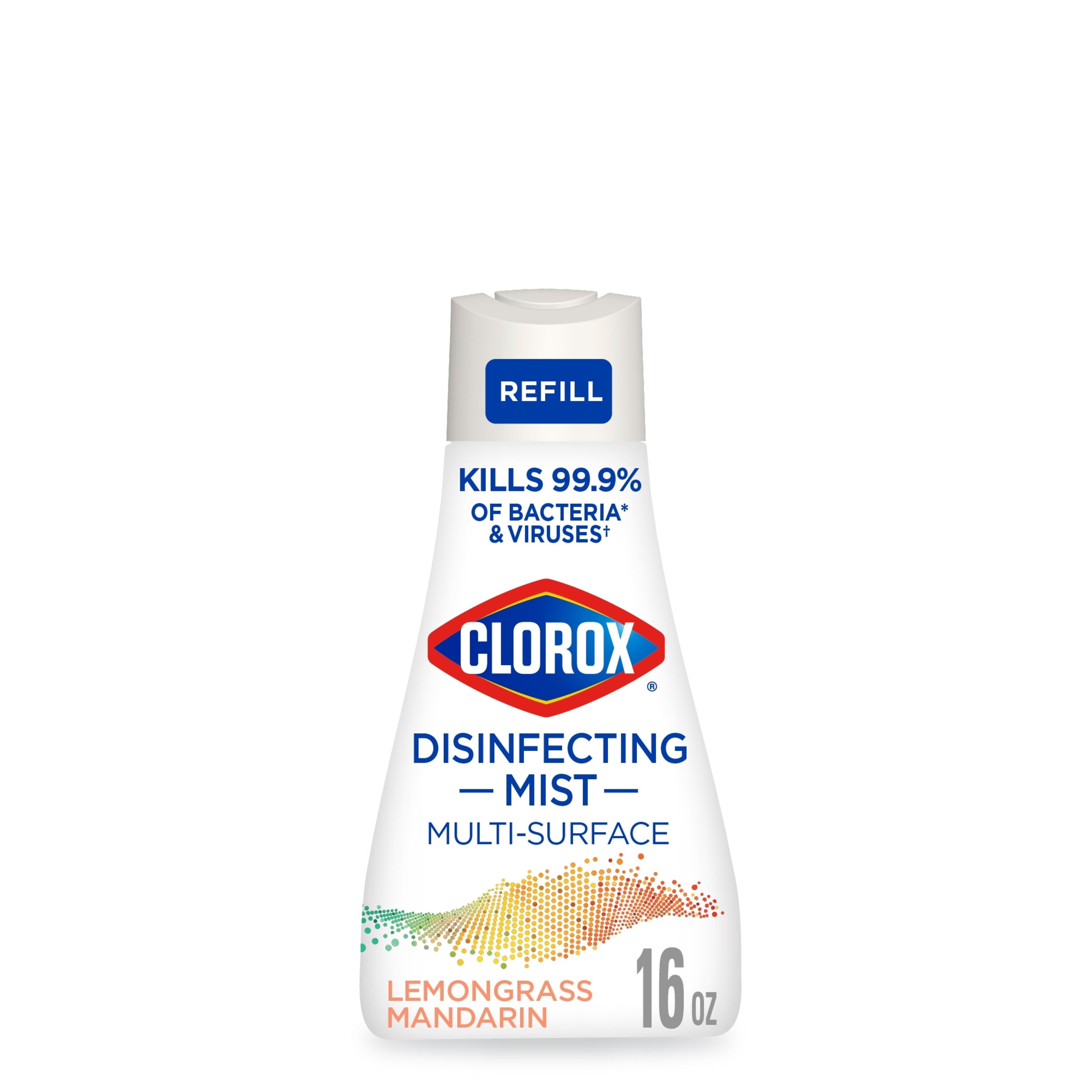 Clorox Disinfectant Mist Refill, Multi-Surface Spray, Lemongrass Mandarin, 16 oz