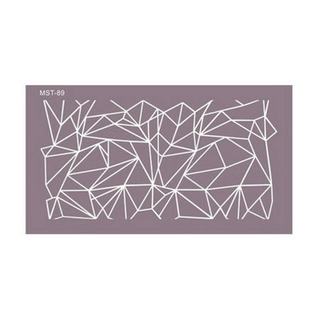 

OOKWE Irregular Geometric Design Mesh Stencil Fondant Lace Mold DIY Crafts Baking Mould Wedding Kitchen Making Cake Decorating Tool