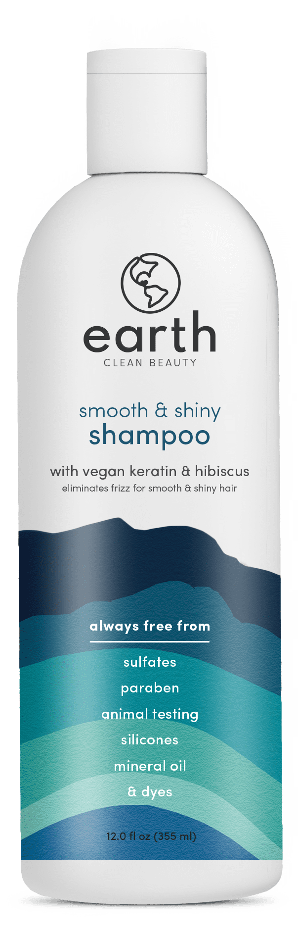 earth Clean Beauty Smooth & Shine Shampoo with VeganKeratin and